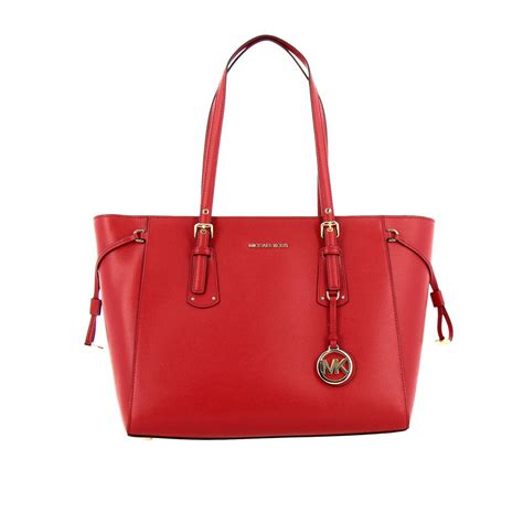 michael kors tote red|Michael Kors bag.